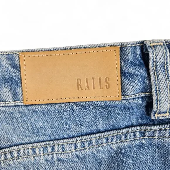 Rails Denim Mini Skirt Women's 31 Blue Laurel Marina Distressed High-Rise - Picture 7 of 11